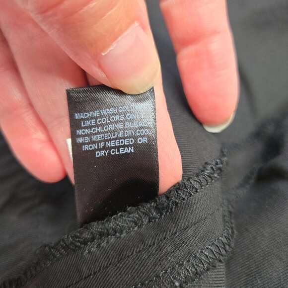 White House Black Market Light Jacket Women's 14 Black Ruffle Collar 3/4 Sleeve - Picture 4 of 8